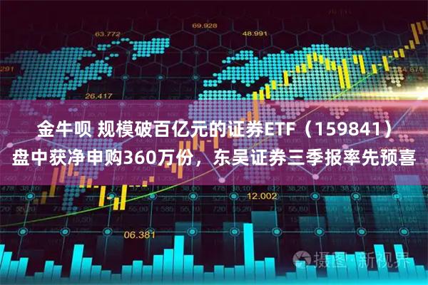 金牛呗 规模破百亿元的证券ETF（159841）盘中获净申购360万份，东吴证券三季报率先预喜